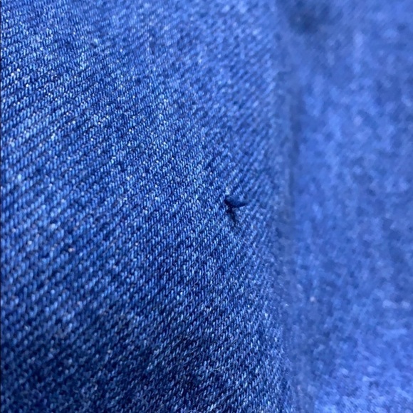 Vintage Denim A Line Jean Mini Skirt two tone size 2 women’s - Picture 7 of 7